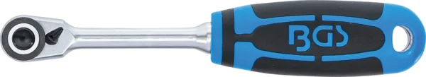 BGS 610 grzechotka dwustronna, z drobnym uzębieniem, trzpień czworokątny 6,3 mm (1/4")