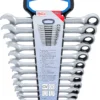 BGS 6545 zestaw kluczy oczkowych z grzechotką, 8–19 mm, 12 szt.