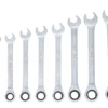 BGS 6545 zestaw kluczy oczkowych z grzechotką, 8–19 mm, 12 szt.
