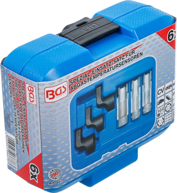 BGS 6678 zestaw specjalnych nasadek do czujników temperatury spalin (EGT), 6-częściowy