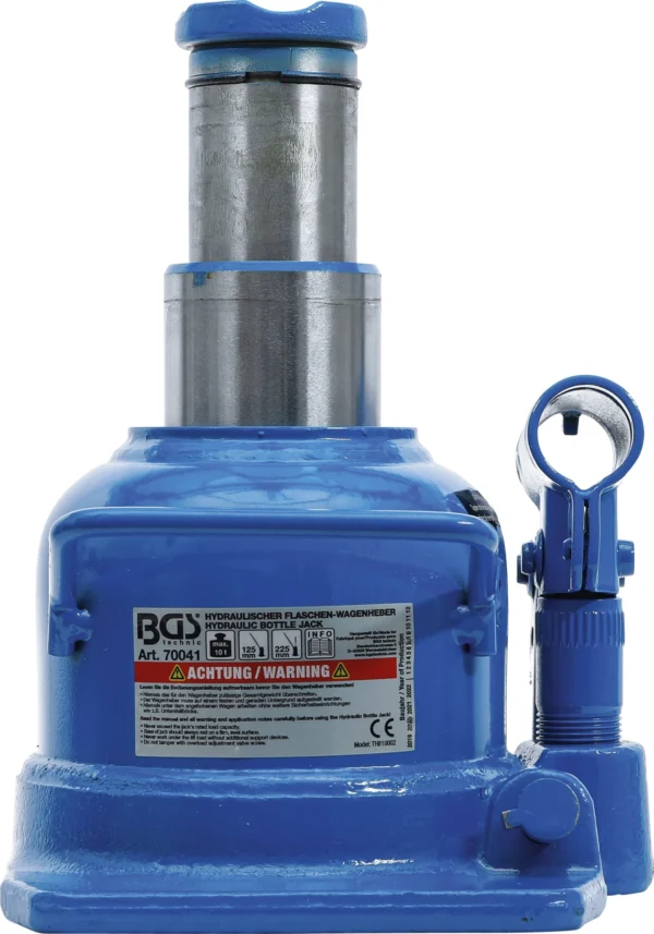 BGS 70041 hydrauliczny podnośnik samochodowy butelkowy, płaski, 10 t
