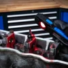 BGS 70051 lampa warsztatowa COB LED z magnesem i hakiem, składana