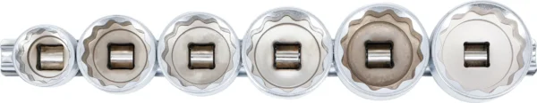 BGS 70102 zestaw nasadek, dwunastokątnych, 12,5 mm (1/2"), 24–38 mm, 6 szt.