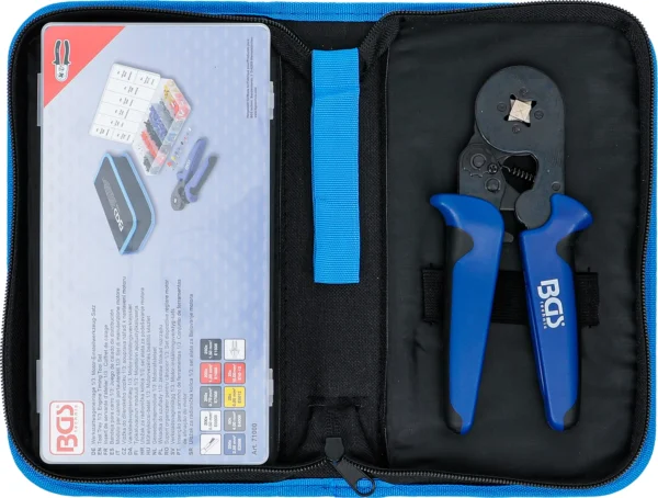 BGS 71000 szczypce do zaciskania końcówek kablowych 0,25–10 mm², do końcówek kablowych 0,5–10 mm²