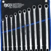 BGS 7239 zestaw kluczy oczkowych z grzechotką i bez grzechotki, wersja bardzo długa, 10–19 mm, 10 szt.