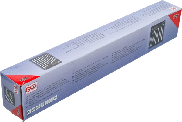 BGS 7239 zestaw kluczy oczkowych z grzechotką i bez grzechotki, wersja bardzo długa, 10–19 mm, 10 szt.
