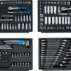 BGS 74000 zestaw kluczy nasadowych sześciokątnych, chwyt 6,3 mm (1/4") / 10 mm (3/8") / 12,5 mm (1/2"), metryczne i calowe, 300 szt.