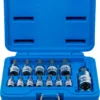 BGS 74257 zestaw nasadek do bitów, 6,3 mm (1/4") / 10 mm (3/8") / 12,5 mm (1/2"), gniazdo sześciokątne 2–14 mm, 13 szt.