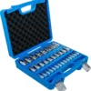 BGS 74258 zestaw nasadek do bitów, 6,3 mm (1/4") / 10 mm (3/8") / 12,5 mm (1/2"), gniazdo sześciokątne 2–19 mm / 1/4–9/16", Wymiary metryczne i calowe, 32 szt.