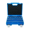 BGS 74258 zestaw nasadek do bitów, 6,3 mm (1/4") / 10 mm (3/8") / 12,5 mm (1/2"), gniazdo sześciokątne 2–19 mm / 1/4–9/16", Wymiary metryczne i calowe, 32 szt.