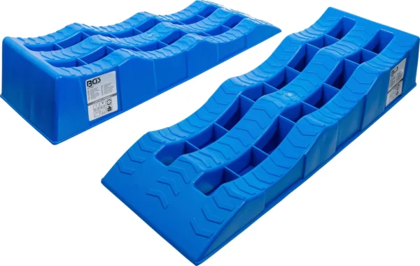 BGS 74402 zestaw ramp najazdowych, tworzywo sztuczne, 3 wysokości najazdu, 2 szt.
