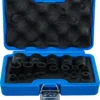 BGS 74554 zestaw nasadek udarowych, profil E Plus, 6,3 mm (1/4"), 10 mm (3/8"), 12,5 mm (1/2"), EP4–E32, 19 szt.