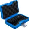 BGS 74554 zestaw nasadek udarowych, profil E Plus, 6,3 mm (1/4"), 10 mm (3/8"), 12,5 mm (1/2"), EP4–E32, 19 szt.