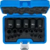 BGS 74554 zestaw nasadek udarowych, profil E Plus, 6,3 mm (1/4"), 10 mm (3/8"), 12,5 mm (1/2"), EP4–E32, 19 szt.