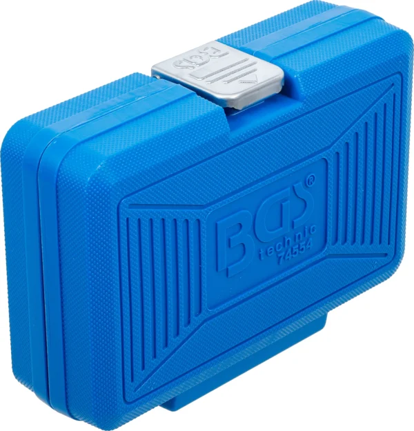 BGS 74554 zestaw nasadek udarowych, profil E Plus, 6,3 mm (1/4"), 10 mm (3/8"), 12,5 mm (1/2"), EP4–E32, 19 szt.