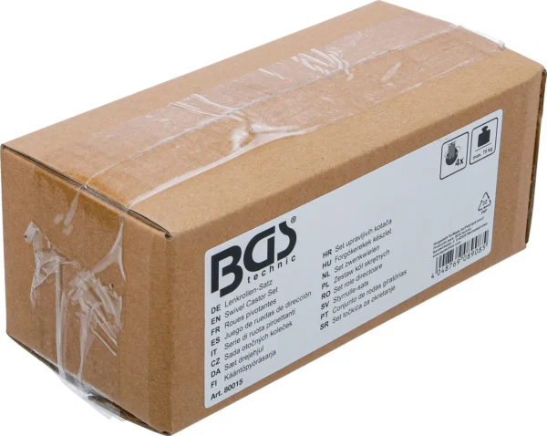 BGS 80015 zestaw kół skrętnych, dla wózek do walizki systemowej, 4 szt.