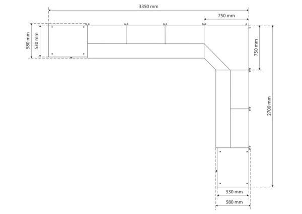 BGS 80160 system jednostek ściennych, warsztat, drewno, 8 moduły