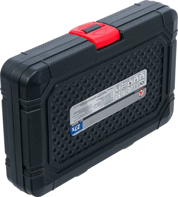 BGS 84529 zestaw kluczy oczkowych wtykowych z grzechotką i zestaw bitów, 6–20 mm, 27 szt.