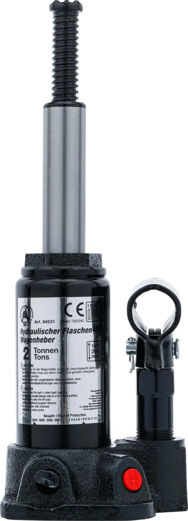 BGS 84531 hydrauliczny podnośnik samochodowy butelkowy, 2 t