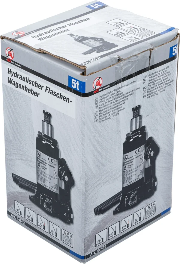BGS 84532 hydrauliczny podnośnik samochodowy butelkowy, 5 t