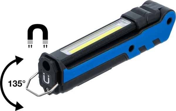 BGS 85334 akumulatorowa latarka przegubowa, LED COB, 5 W