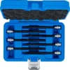 BGS 8618 zestaw nasadek do bitów, 6,3 mm (1/4"), profil T (do Torx) z głowicą kulkową T10 - T40, 7 szt.