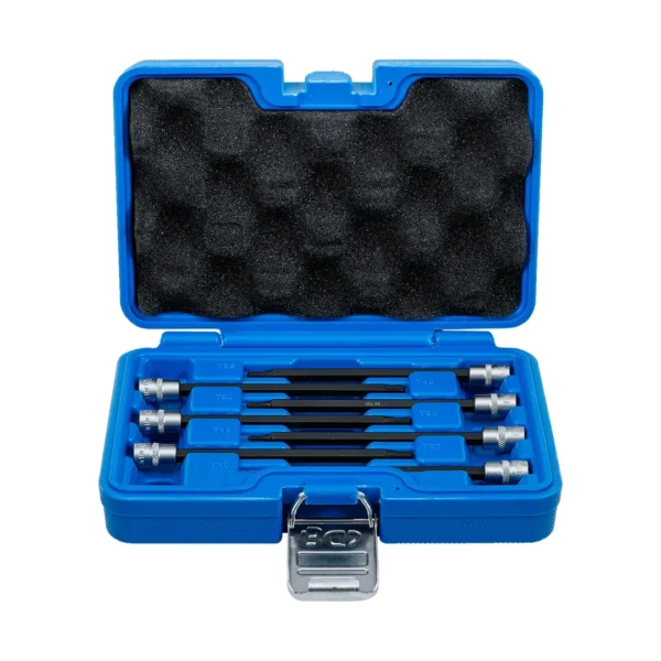 BGS 8618 zestaw nasadek do bitów, 6,3 mm (1/4"), profil T (do Torx) z głowicą kulkową T10 - T40, 7 szt.
