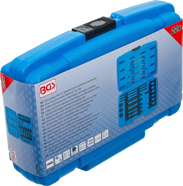 BGS 8698 zestaw do demontażu złamanych elektrod świec żarowych, M8 / M10