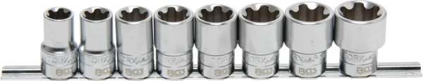 BGS 8806 zestaw nasadek profil T Plus (do Torx Plus), 12,5 mm (1/2"), 18EP - 32EP, 8 szt.
