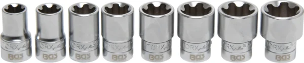 BGS 8806 zestaw nasadek profil T Plus (do Torx Plus), 12,5 mm (1/2"), 18EP - 32EP, 8 szt.