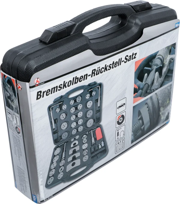 BGS 91116 zestaw do cofania tłoczków hamulcowych, 50 szt.