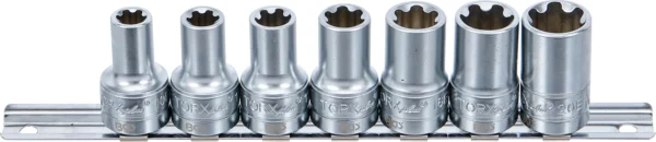 BGS 9587 zestaw nasadek profil T Plus (do Torx Plus), 10 mm (3/8"), 10EP - 20EP, 7 szt.