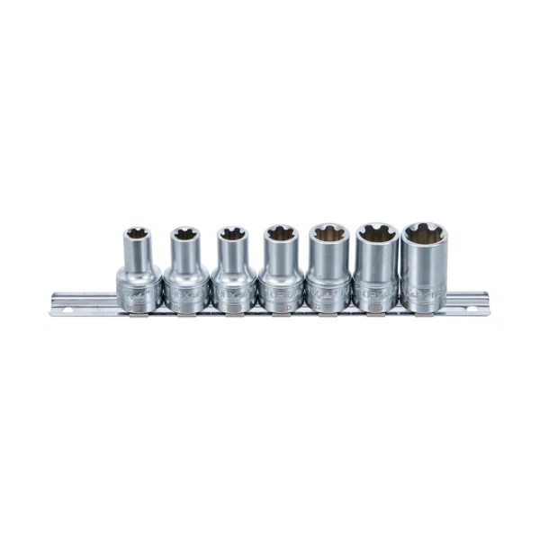 BGS 9587 zestaw nasadek profil T Plus (do Torx Plus), 10 mm (3/8"), 10EP - 20EP, 7 szt.