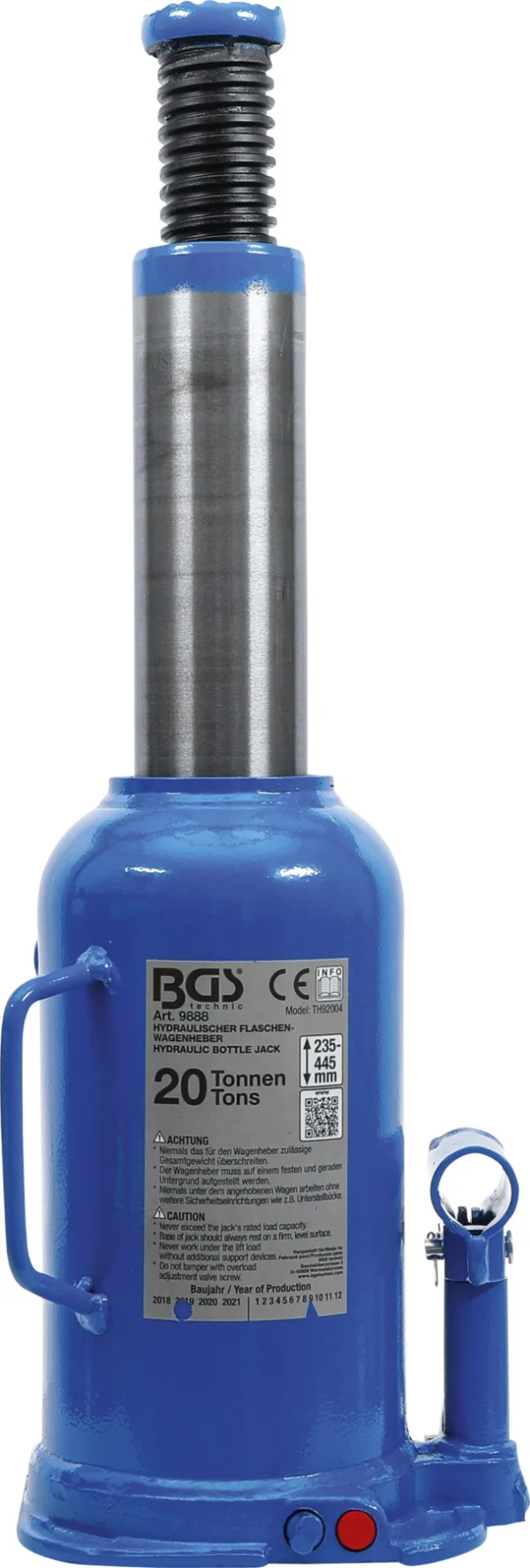 BGS 9888 hydrauliczny podnośnik samochodowy butelkowy, 20 t
