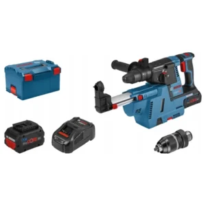 Bosch Professional GBH 18V-26 F z GDE 18V-16 i dwoma akumulatorami ProCORE18V 5,5 Ah