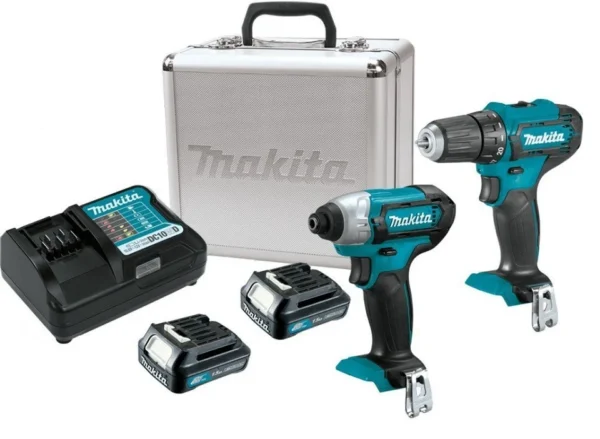 Makita CLX224X zestaw combo 12V max CXT DF333D + TD110D 2×1,5 Ah Makita CLX224X zestaw combo 12V max CXT DF333D + TD110D 2×1,5 Ah