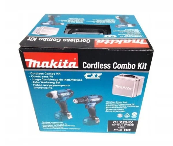 Makita CLX224X zestaw combo 12V max CXT DF333D + TD110D 2×1,5 Ah Makita CLX224X zestaw combo 12V max CXT DF333D + TD110D 2×1,5 Ah