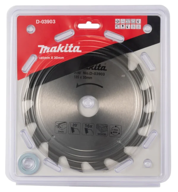 Makita D-03903 piła tarczowa 185×30×16z ECO Makita D-03903 piła tarczowa 185×30×16z ECO
