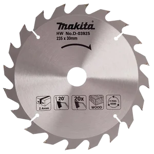 Makita D-03925 piła tarczowa 235×30×20z ECO