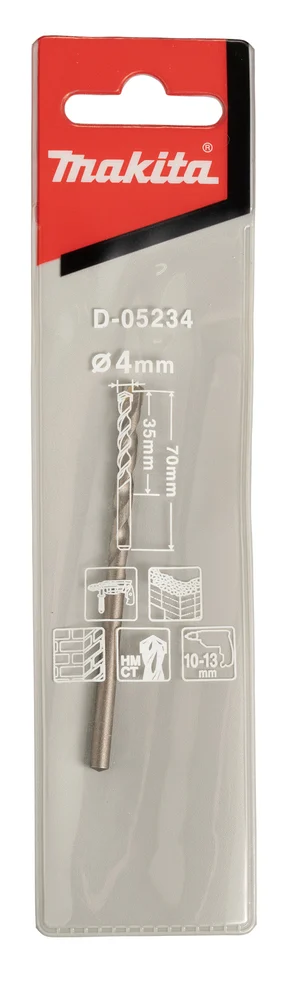 Makita D-05234 wiertło do betonu ECO 4×70 mm Makita D-05234 wiertło do betonu ECO 4×70 mm