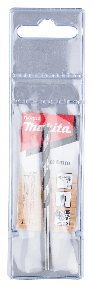Makita D-07032 wiertło do drewna 4x 75 mm Makita D-07032 wiertło do drewna 4x 75 mm