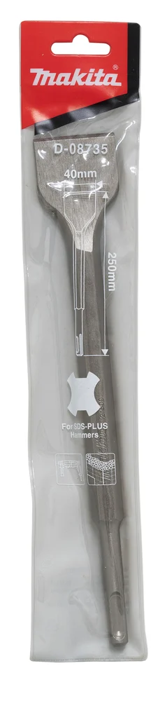 Makita D-08735 dłuto płaskie SDS-plus 40 × 250 mm