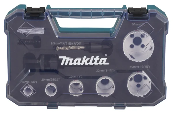 Makita D-47123 zestaw otwornic bimetalowych 16–51 mm, 9 szt.