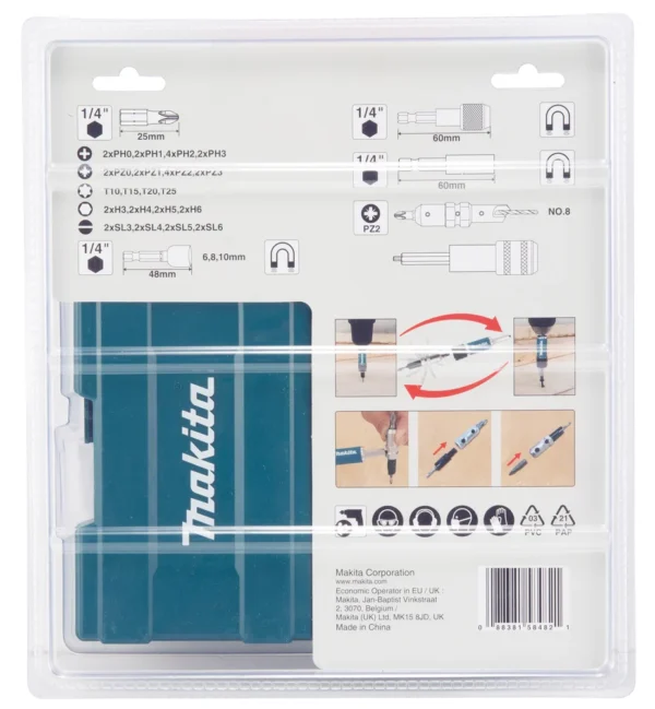 Makita D-73461 zestaw bitów i nasadek 47 el. Makita D-73461 zestaw bitów i nasadek 47 el.