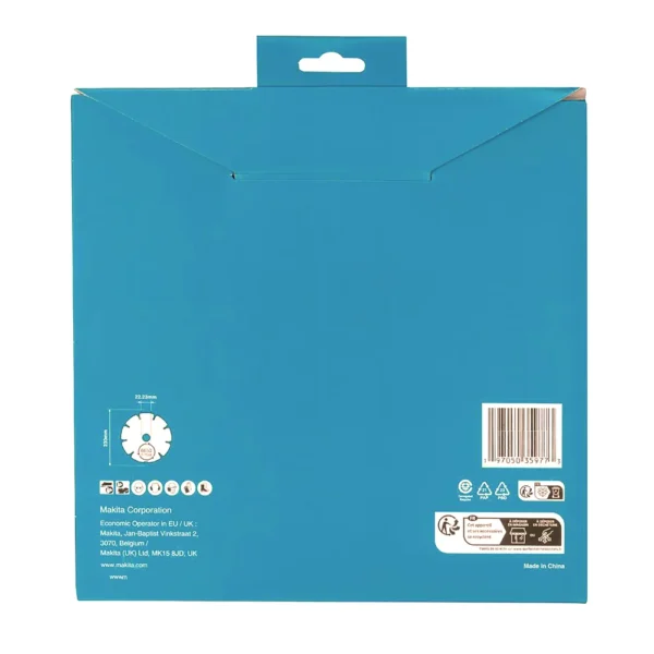 Makita D-80117 tarcza diamentowa 230×22,23 mm segmentowa (na sucho) beton, cegła, marmur