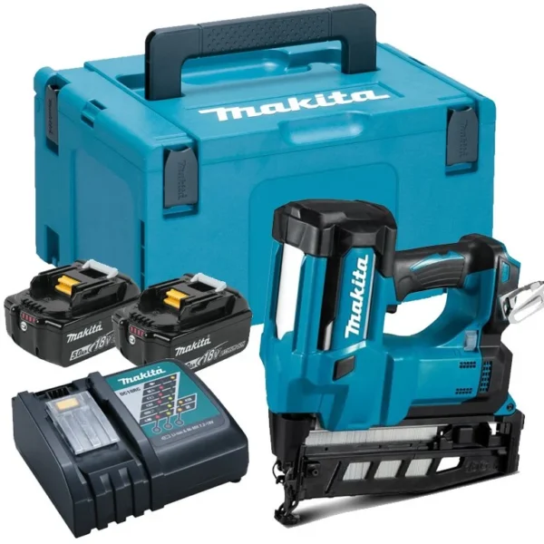 Makita DBN600RTJ gwoździarka wykończeniowa 16Ga 18 V 2×5,0 Ah MAKPAC