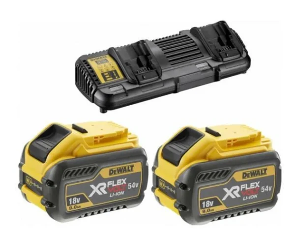 DEWALT DCB132X2 akumulator 18/54 V 9,0/3,0 Ah FLEXVOLT DCB547 2szt. + ładowarka DCB132 2-PORTY
