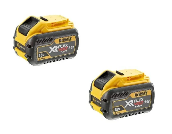 DeWALT DCB547X2 zestaw 2 akumulatory XR FLEXVOLT 18/54 V 9,0 Ah DeWALT DCB547X2 zestaw 2 akumulatory XR FLEXVOLT 18/54 V 9,0 Ah