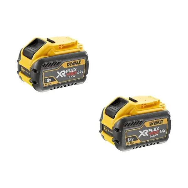 DeWALT DCB547X2 zestaw 2 akumulatory XR FLEXVOLT 18/54 V 9,0 Ah DeWALT DCB547X2 zestaw 2 akumulatory XR FLEXVOLT 18/54 V 9,0 Ah