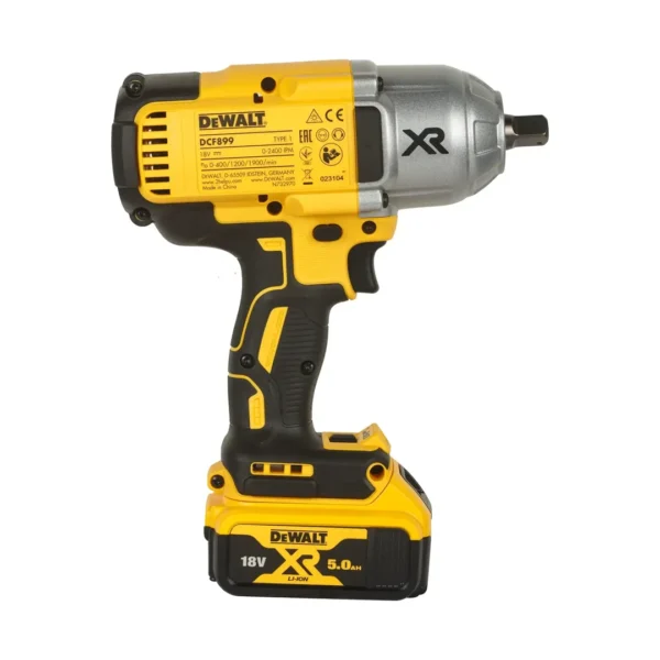 DEWALT DCF899P2 klucz udarowy 1/2" 18 V 950 Nm 3-BIEGI 2×5,0 Ah zapadka